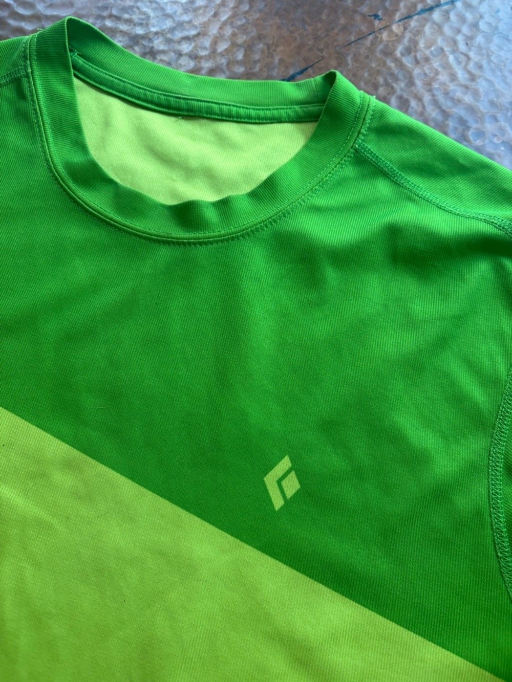 Black Diamond Bright Green Two-Tone Performance Tee